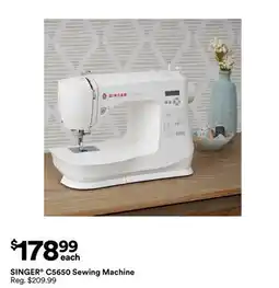 Michaels SINGER C5650 Sewing Machine offer