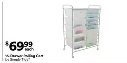 Michaels 15-Drawer rolling Cart by Simply Tidy offer