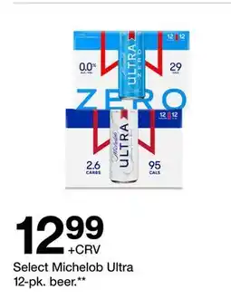 Target Michelob Ultra 12-pk. beer offer