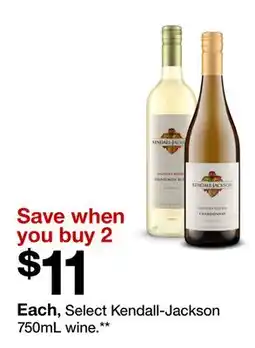 Target Select Kendall-Jackson 750mL wine offer