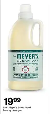 Target Mrs. Meyer's 64-oz. liquid laundry detergent offer