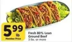Albertsons Fresh 80% Lean Ground Beef offer