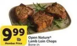 Albertsons Open Nature Lamb Loin Chops offer