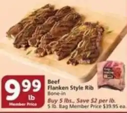 Albertsons Beef Flanken Style Rib offer