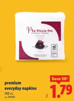Lidl Premium everyday napkins offer