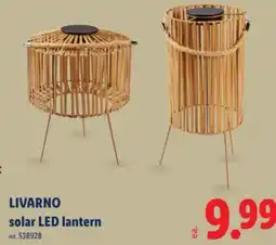 Lidl LIVARNO solar LED lantern offer