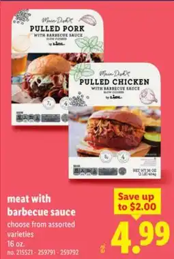 Lidl Meat with barbecue sauce offer