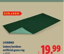Lidl LIVARNO indoor/outdoor artificial grass rug offer