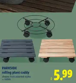 Lidl PARKSIDE rolling plant caddy offer