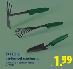 Lidl PARKSIDE garden tool assortment offer