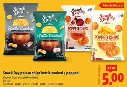 Lidl Snack Day potato chips kettle cooked/popped offer
