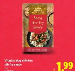 Lidl Vitasia satay chicken stir fry sauce offer