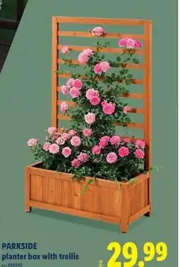 Lidl PARKSIDE planter box with trellis offer
