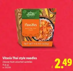 Lidl Vitasia Thai style noodles offer