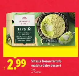 Lidl Vitasia frozen tartufo matcha dairy dessert offer