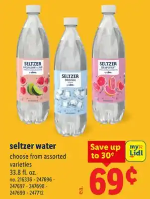 Lidl Seltzer water offer