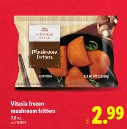 Lidl Vitasia frozen mushroom fritters offer