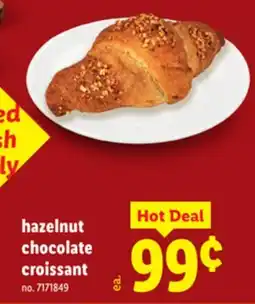 Lidl Hazelnut chocolate croissant offer