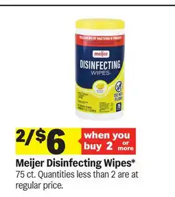 Meijer Meijer Disinfecting Wipes offer