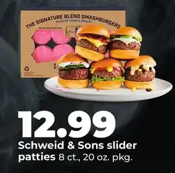 Hy-Vee Schweid & Sons slider patties offer