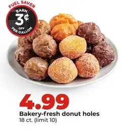 Hy-Vee Bakery-fresh donut holes offer