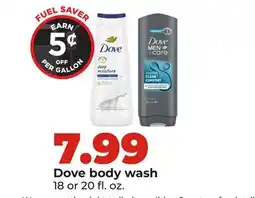 Hy-Vee Dove Men + Care Body Wash Care offer