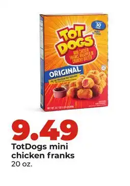 Hy-Vee TotDogs mini chicken franks offer