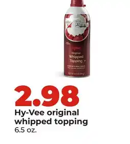 Hy-Vee Hy-Vee original whipped topping offer