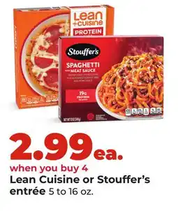 Hy-Vee Lean Cuisine or Stouffer's entrée offer