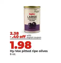 Hy-Vee Hy-Vee pitted ripe olives offer