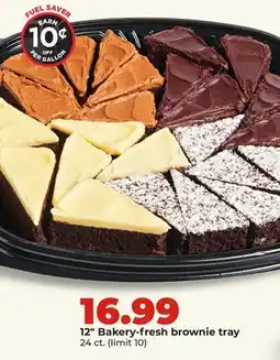 Hy-Vee 12 Bakery-fresh brownie tray offer
