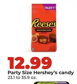Hy-Vee Party Size Hershey's candy offer