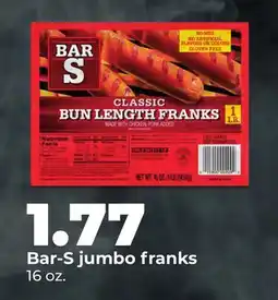 Hy-Vee Bar-S jumbo franks offer