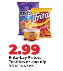 Hy-Vee Frito-Lay Fritos, Tostitos or can dip offer