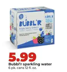 Hy-Vee Bubbl'r sparkling water offer