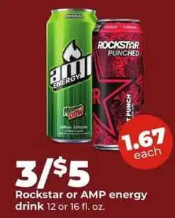 Hy-Vee Rockstar or Amp Energy Drink offer
