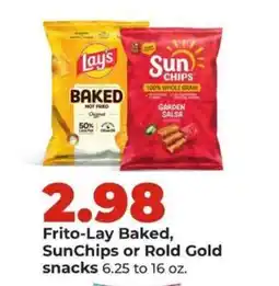 Hy-Vee Frito-Lay Baked, SunChips or Rold Gold snacks offer