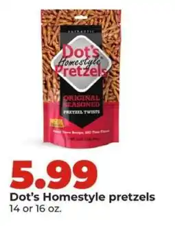 Hy-Vee Dot's Homestyle Pretzels offer