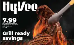 Hy-Vee Hy-Vee Choice Reserve boneless beef New York strip steak offer
