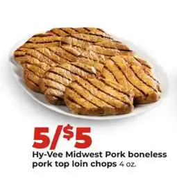 Hy-Vee Hy-Vee Midwest Pork boneless pork top loin chops offer