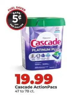 Hy-Vee Cascade Actionpacs offer