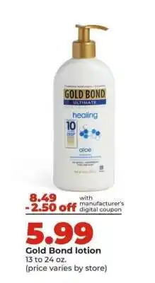 Hy-Vee Gold Bond Lotion offer