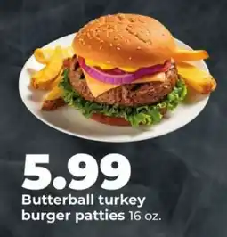 Hy-Vee Butterball Turkey Burger Patties offer