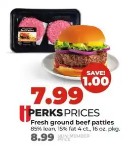 Hy-Vee Fresh ground beef patties offer