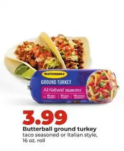 Hy-Vee Butterball Ground Turkey offer