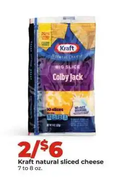 Hy-Vee Kraft Natural Sliced Cheese offer