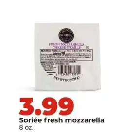 Hy-Vee Soriée fresh mozzarella offer