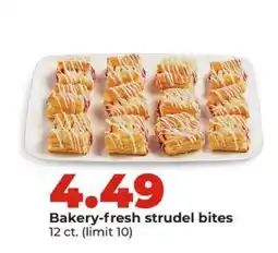 Hy-Vee Bakery-fresh strudel bites offer