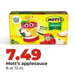 Hy-Vee Mott's Applesauce offer