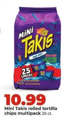 Hy-Vee Mini Takis rolled tortilla chips multipack offer